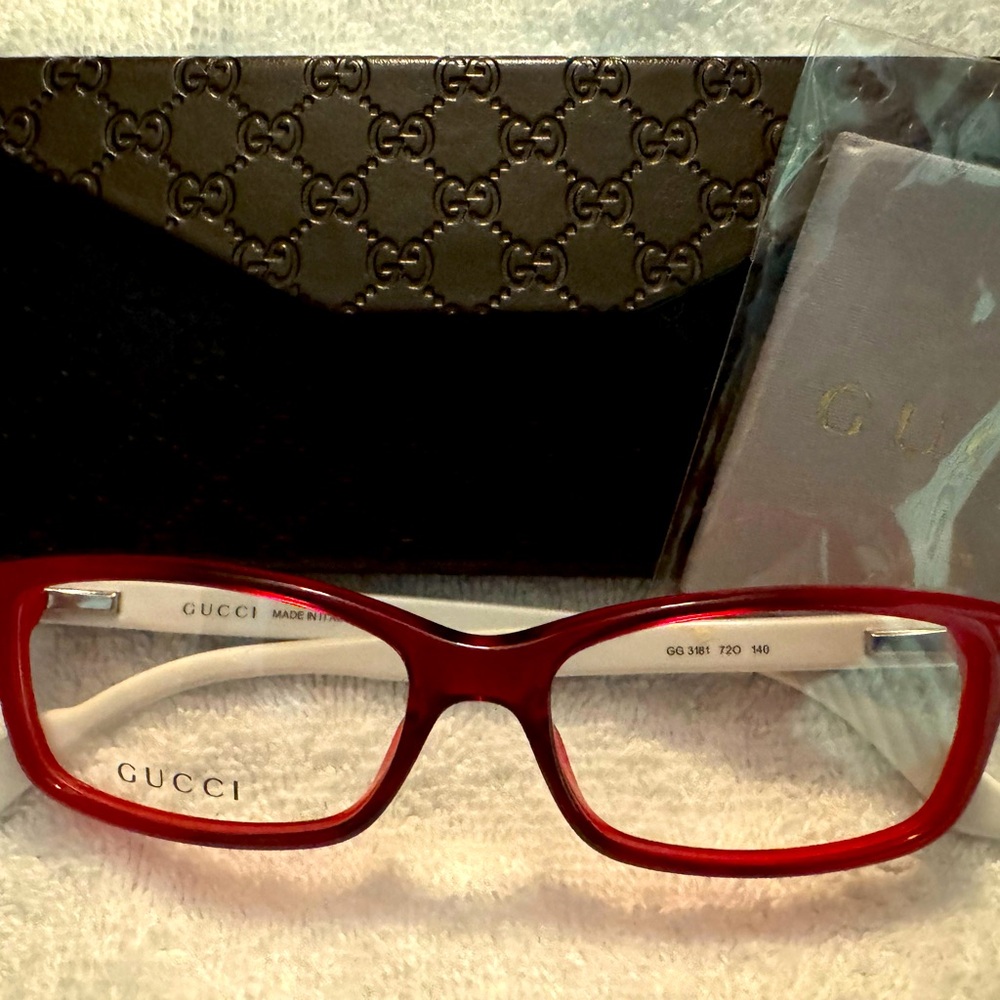 GUCCI GG3181 Red/ White Frames